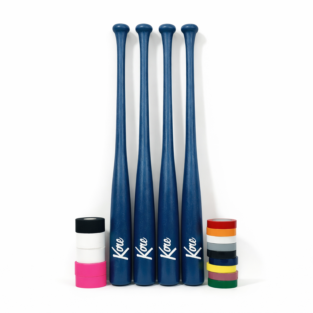Kore Custom Bat Kit 4 Bats & Tape for Personalization