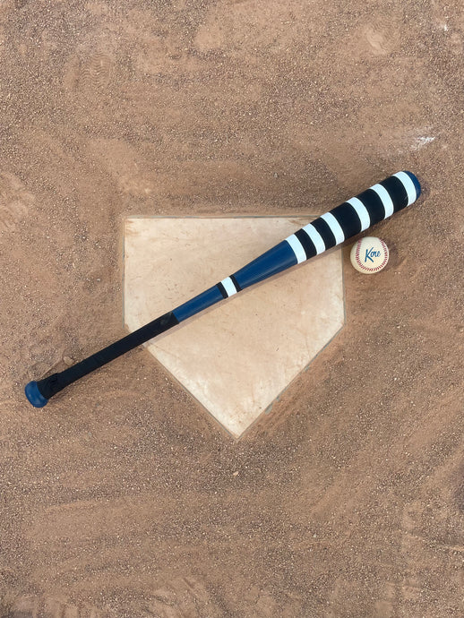Custom Black and White Taped Bat and Kore Ball (Free Shipping)