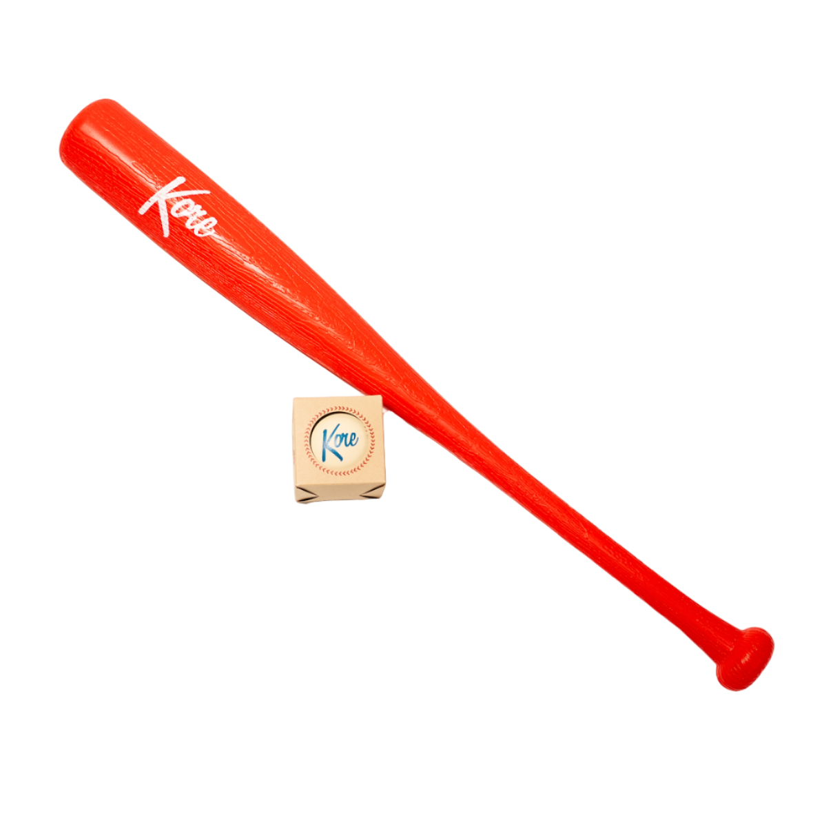 Kore Red Bat (27 Inch) + Kore Baseball