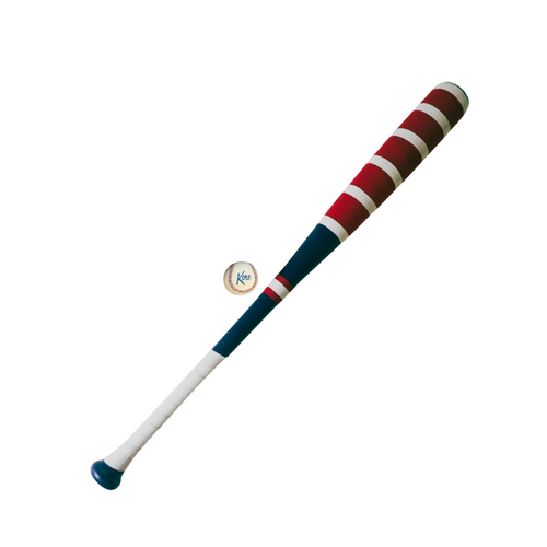 Red White Blue Bat + Kore Baseball